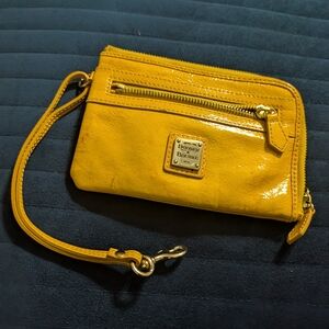 Dooney & Bourke Yellow Patent Leather Wristlet
